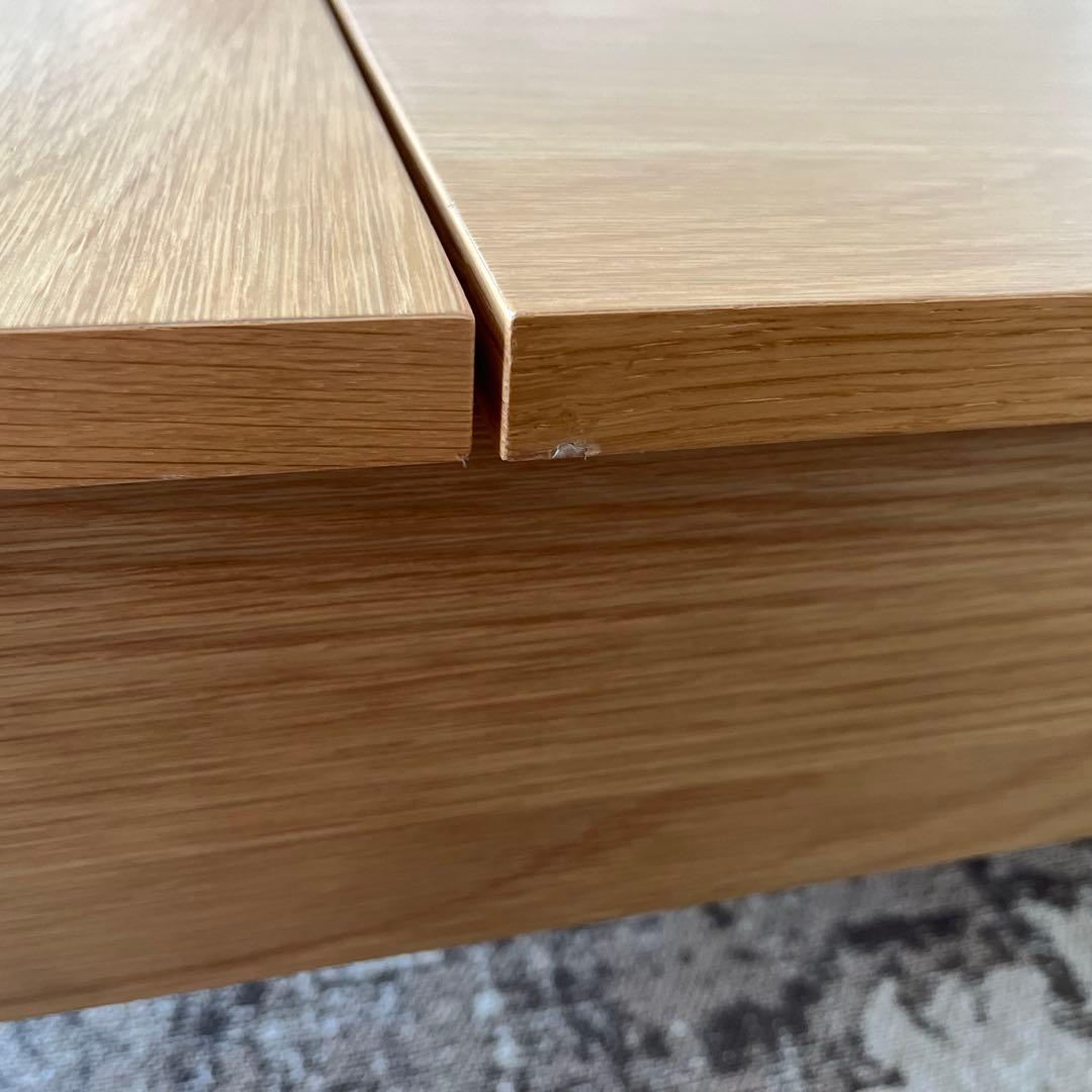 木製 リフトUPセンターテーブルモクアシ　 ネーベル/デュエ　 ナチュラルカラー