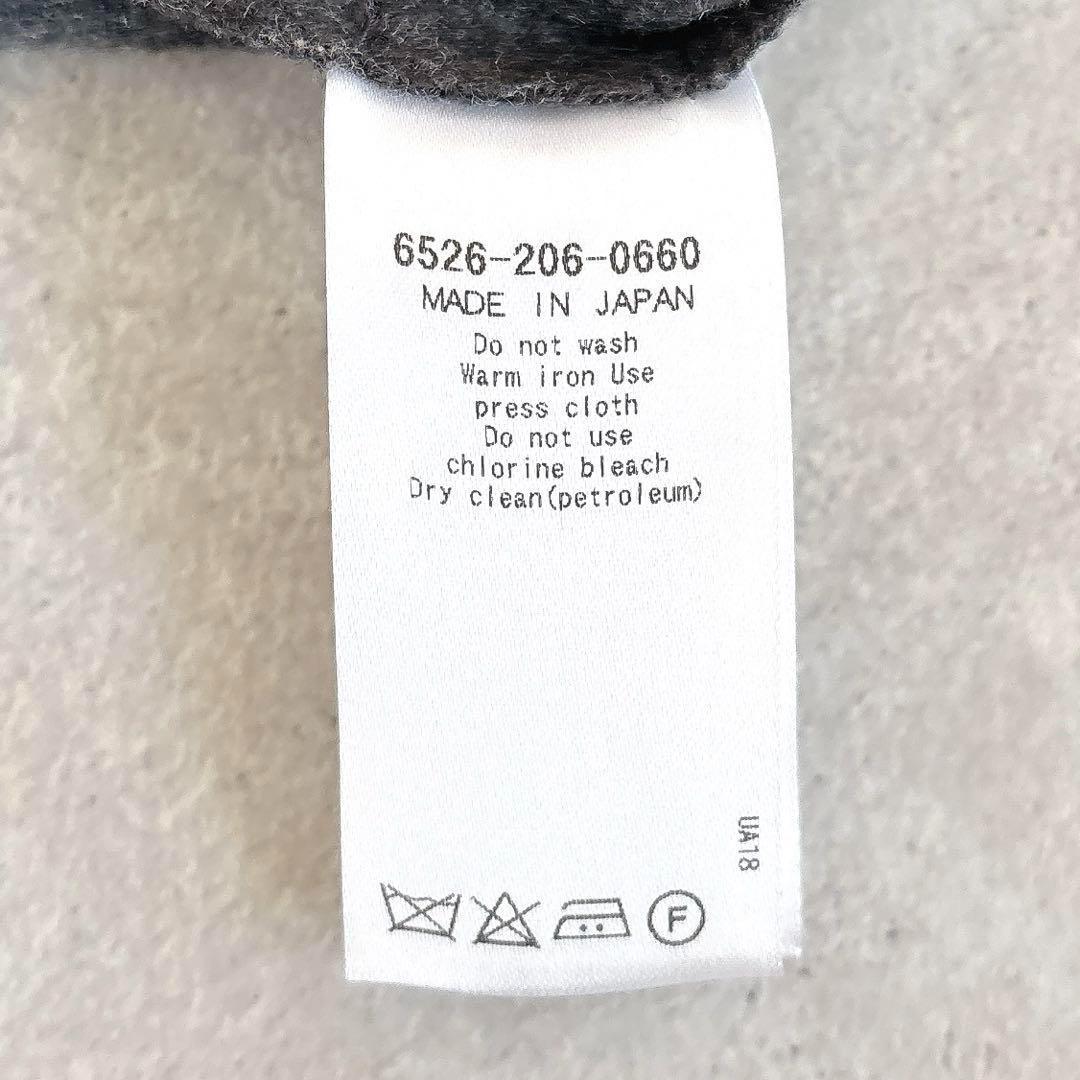 美品 ドゥロワー ウール カットオフ ハイネック サイドジップチュニック グレー