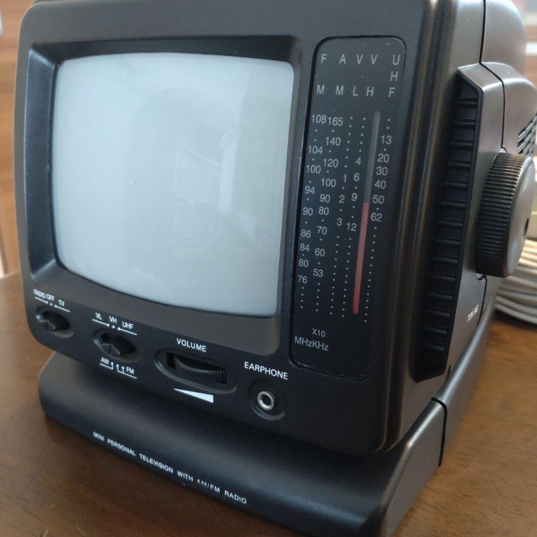 【ジャンク】ポータブルテレビ　TC-500M　モノクロ　監視カメラ　レトロ　平成