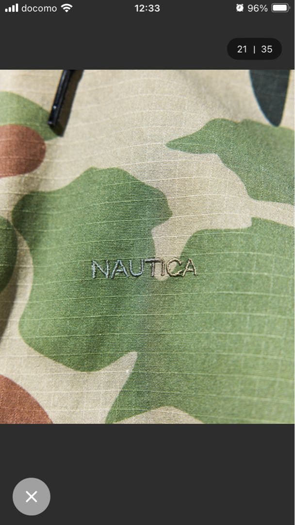 ティーチNAUTICA カモフラージュ ミリタリージャケット XL