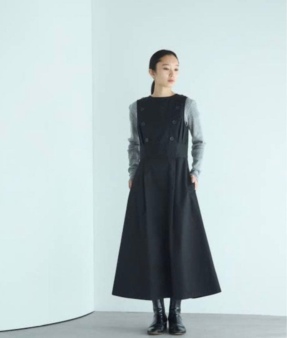 【foufou】THE DRESS #20 アメリカメディカルノースリーブドレス