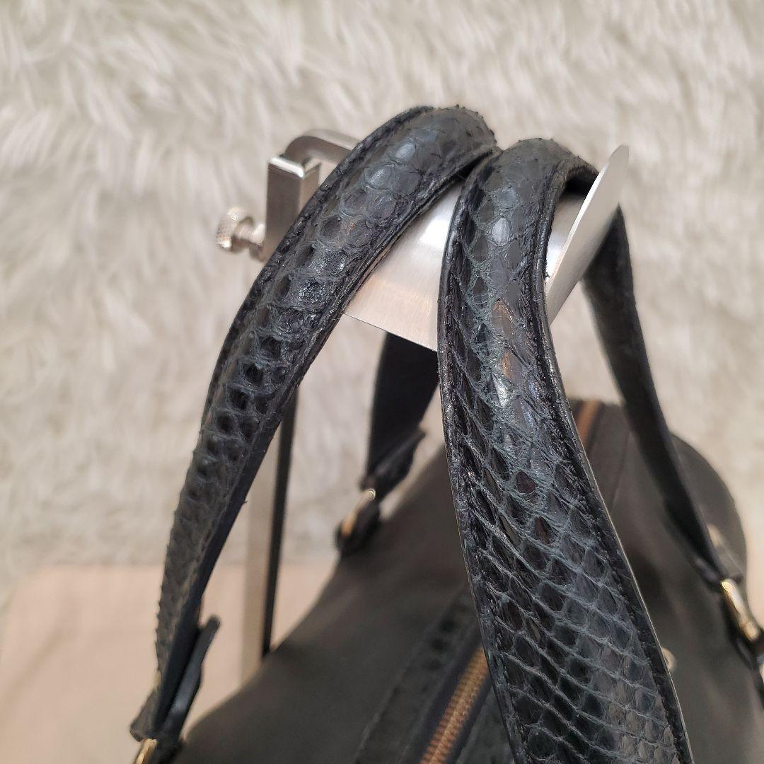 ⭐美品⭐JIMMY CHOO ミニドラムバッグ 2way ショルダーバッグ 蛇