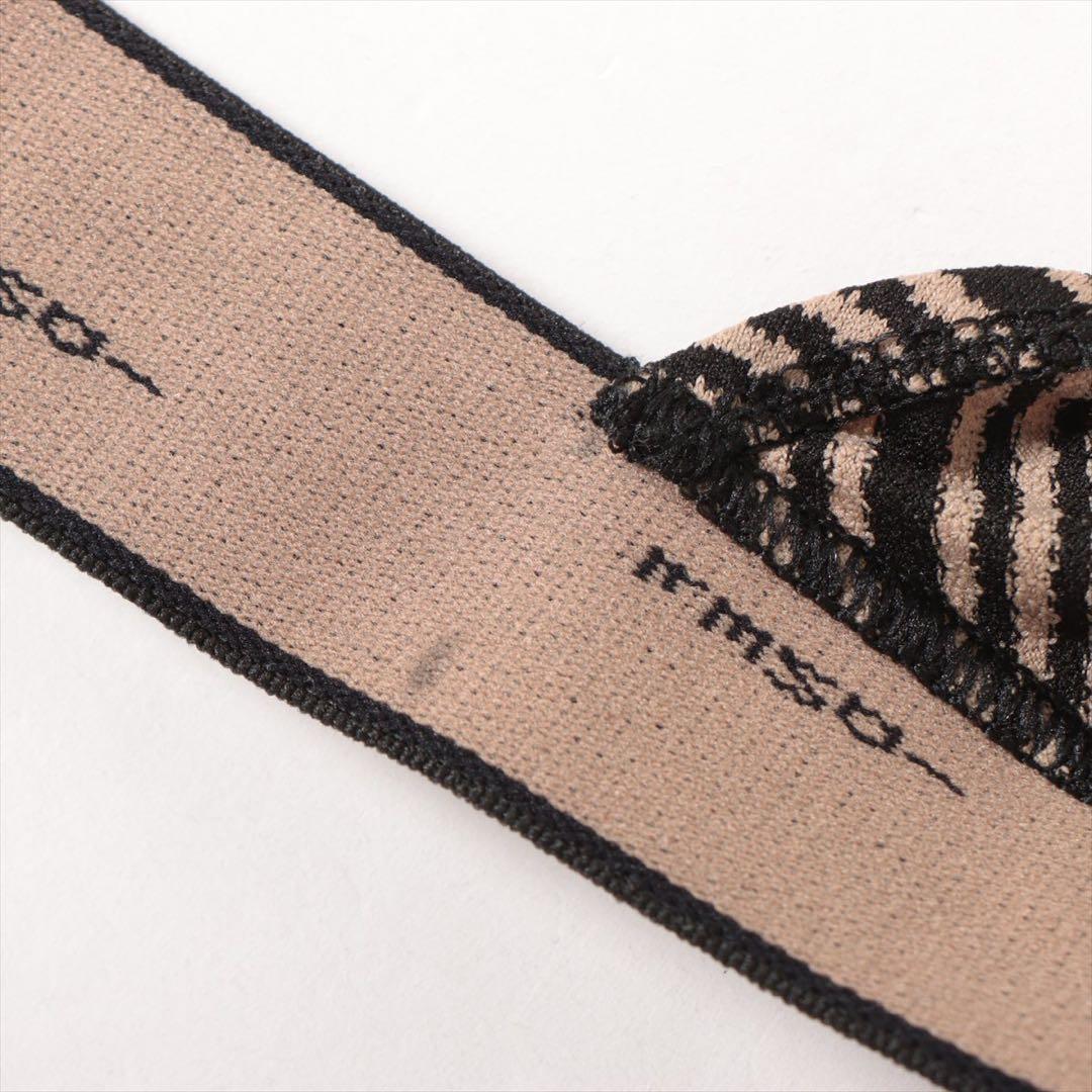 フェンディ ナイロン×ポリウレタン 水着 42 ブラックブラウン ロゴストラップ