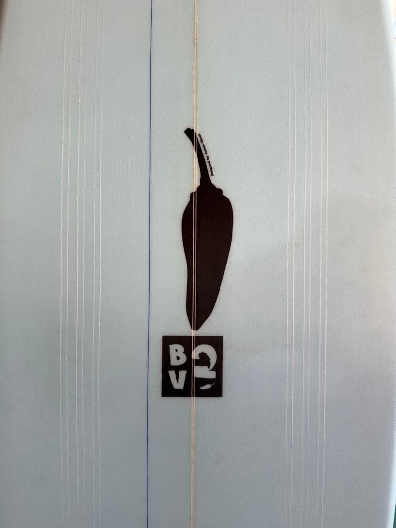 チリサーフボード ライトブルー