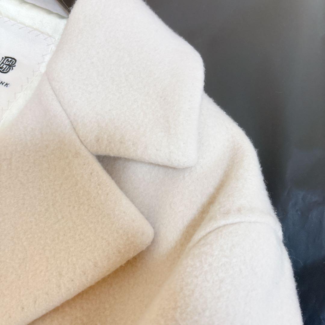 定価25.3万円☆BLAMINK ブラミンク ウールダブル2ボタンロングコート