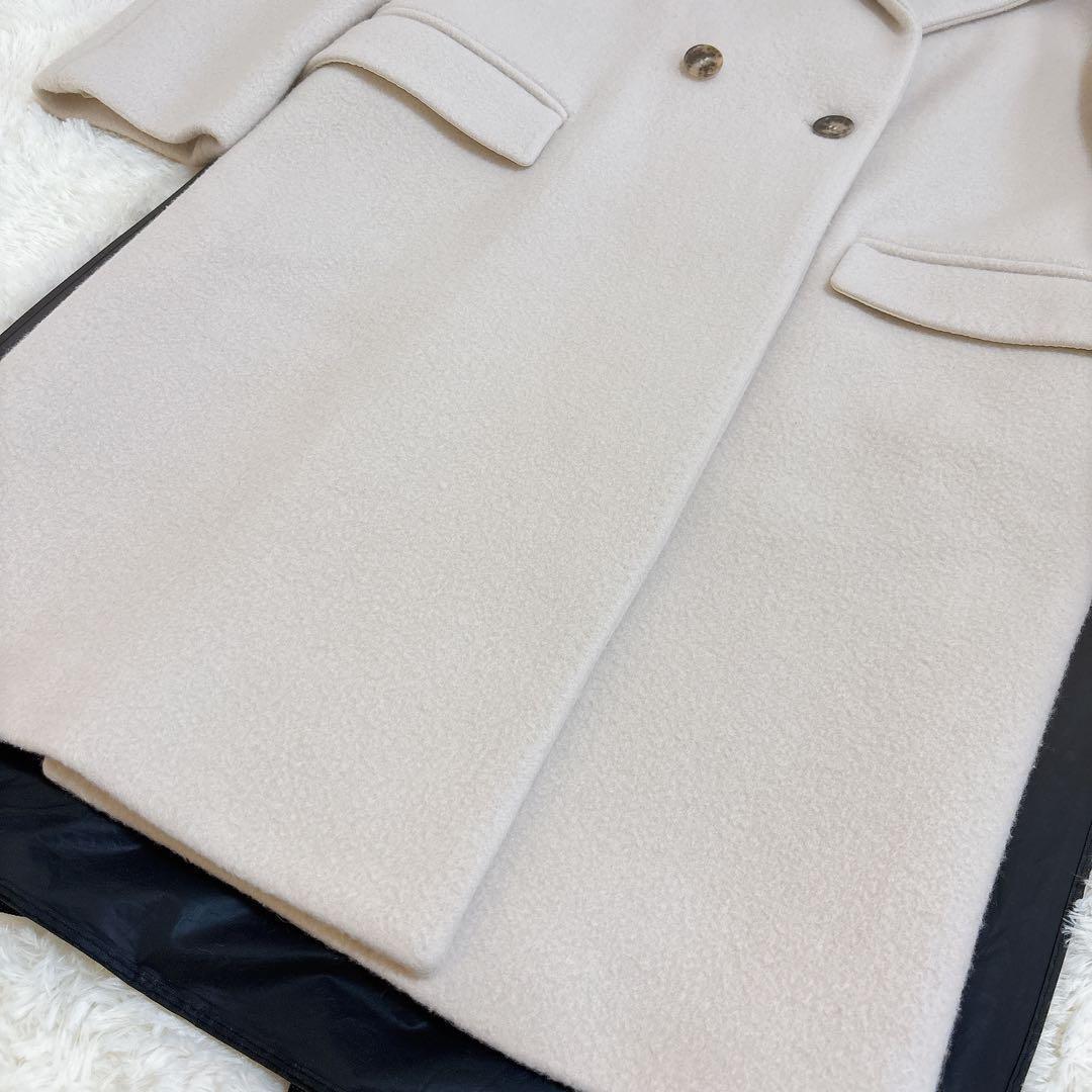 定価25.3万円☆BLAMINK ブラミンク ウールダブル2ボタンロングコート