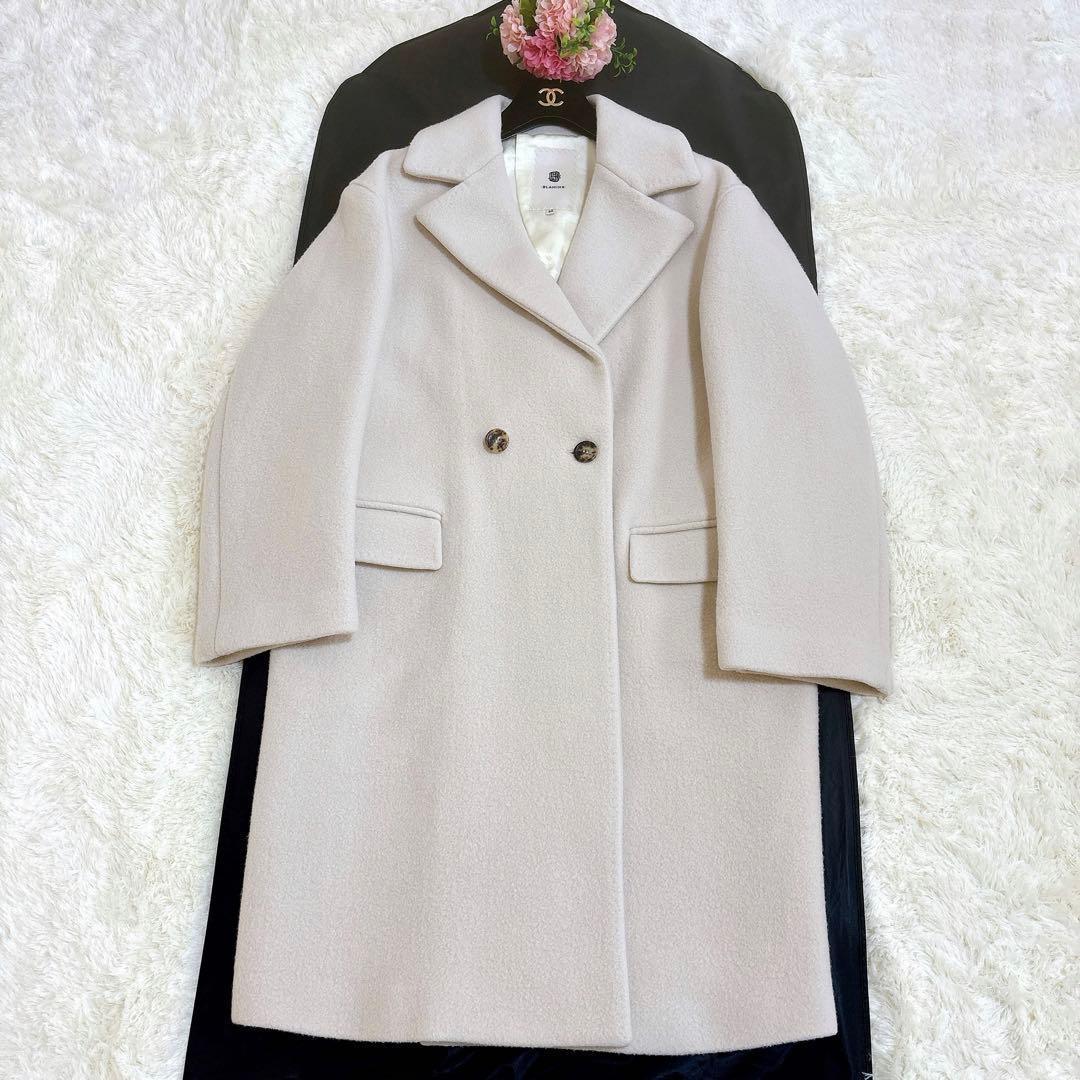 定価25.3万円☆BLAMINK ブラミンク ウールダブル2ボタンロングコート