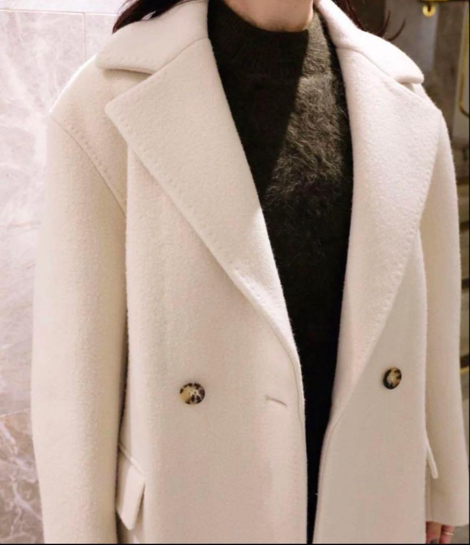 定価25.3万円☆BLAMINK ブラミンク ウールダブル2ボタンロングコート