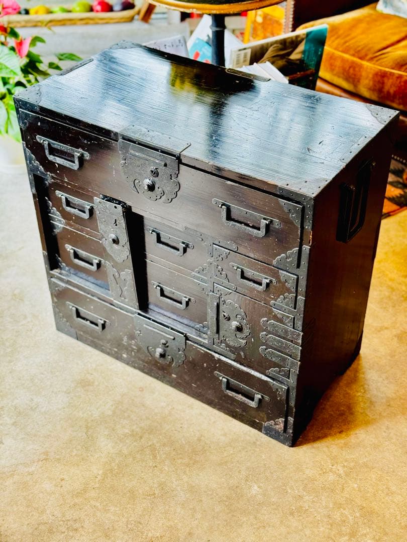 アンティーク船箪笥6引き出し
