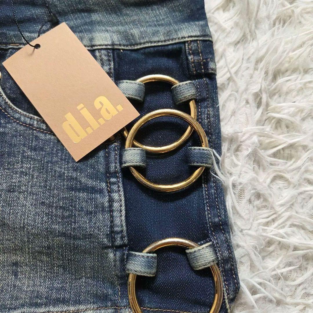 d.i.a サイドリング　ショーパン　デニム　archive　y2k 平成ギャル