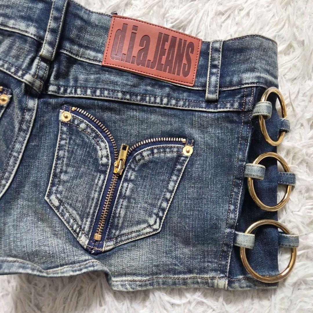 d.i.a サイドリング　ショーパン　デニム　archive　y2k 平成ギャル