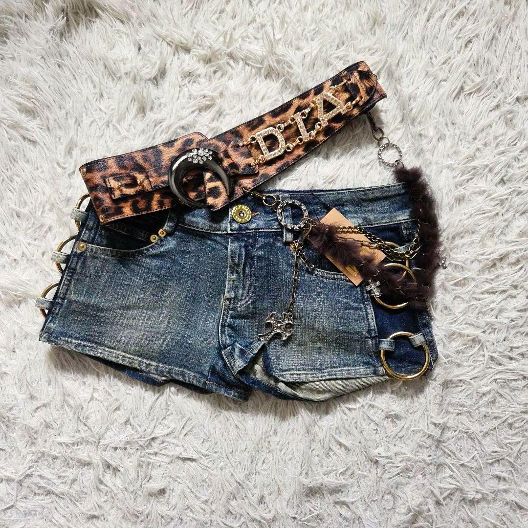 d.i.a サイドリング　ショーパン　デニム　archive　y2k 平成ギャル