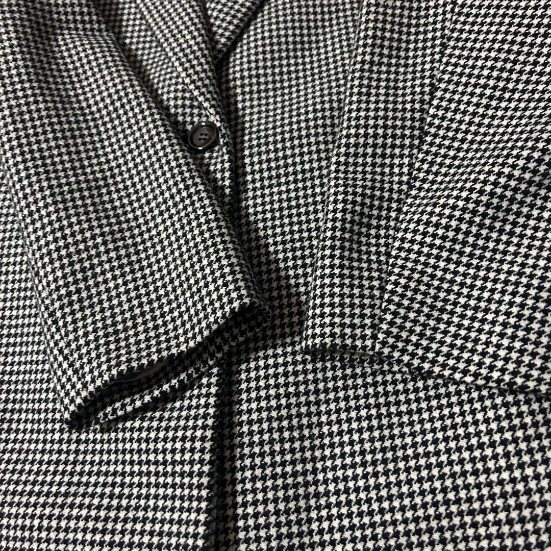 美品✨希少サイズ50（6L）23区 チェスターコート 千鳥格子 ロング丈 グレー