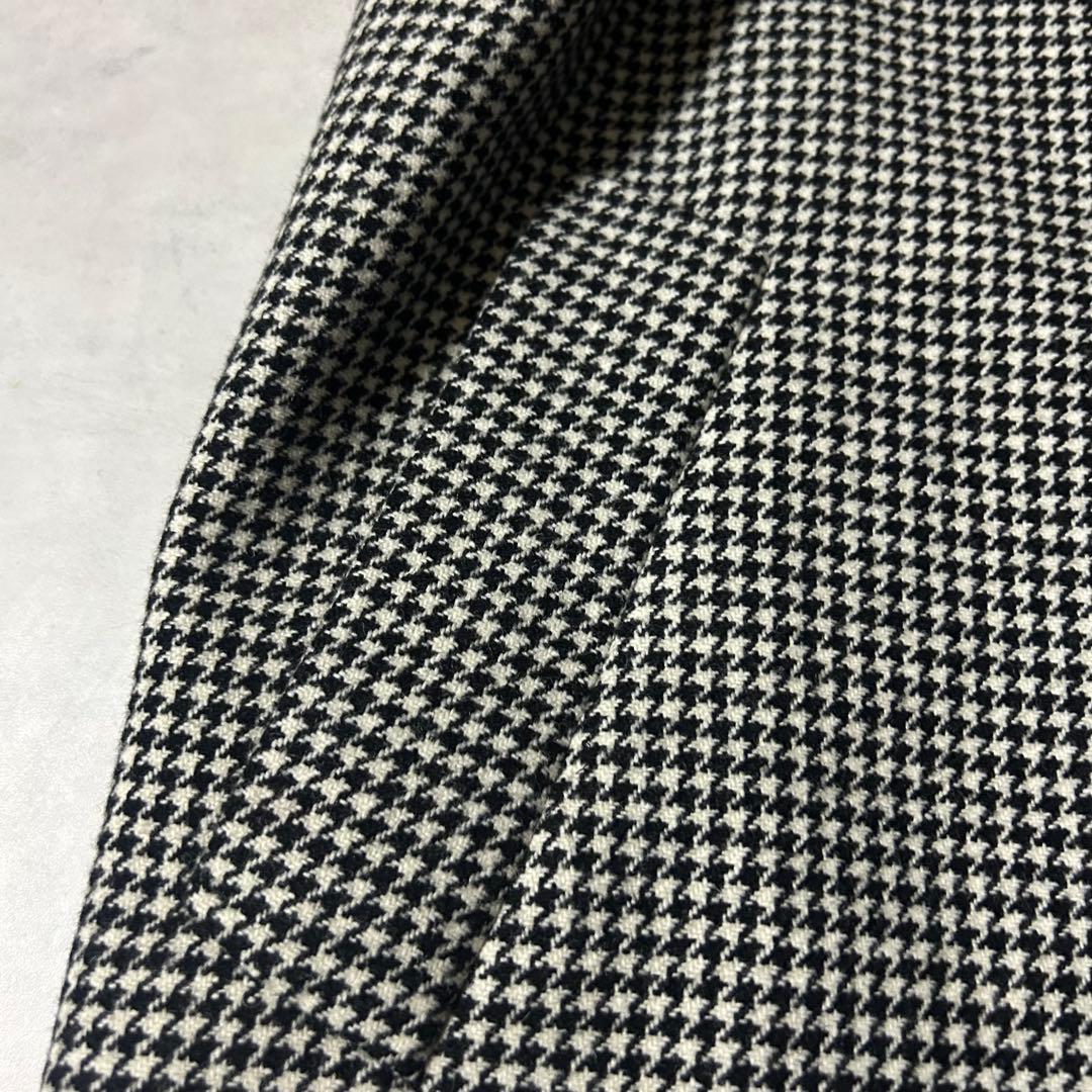 美品✨希少サイズ50（6L）23区 チェスターコート 千鳥格子 ロング丈 グレー