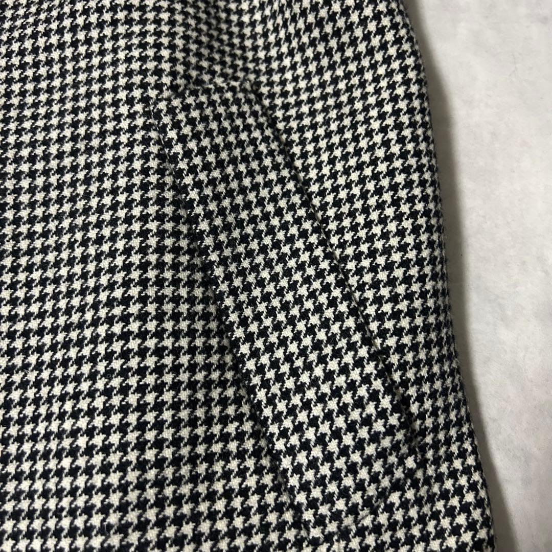 美品✨希少サイズ50（6L）23区 チェスターコート 千鳥格子 ロング丈 グレー