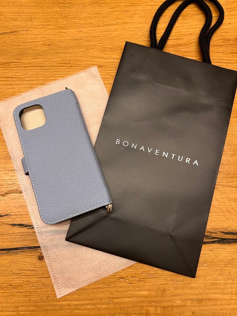 新品未使用 BONAVENTURA iPhone 13/14 バイカラー ブルー