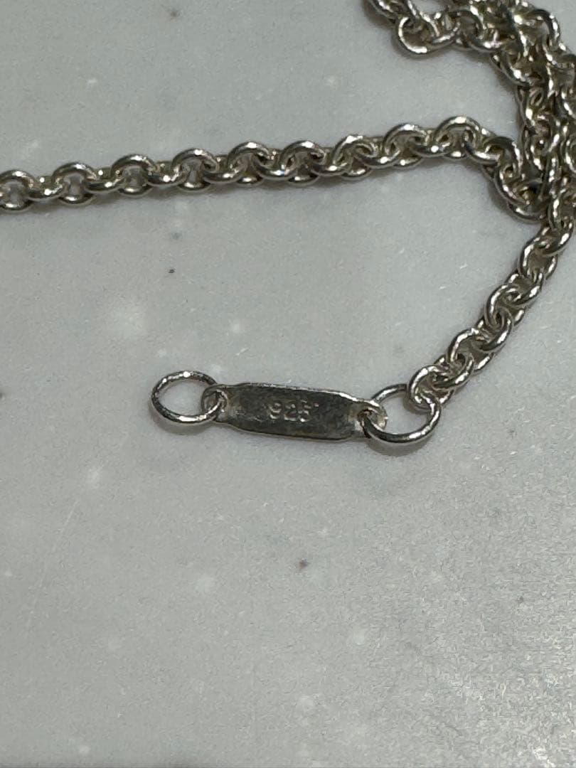 ティファニー　美品　クロス　ネックレス　十字架アクセサリーシルバーSV925