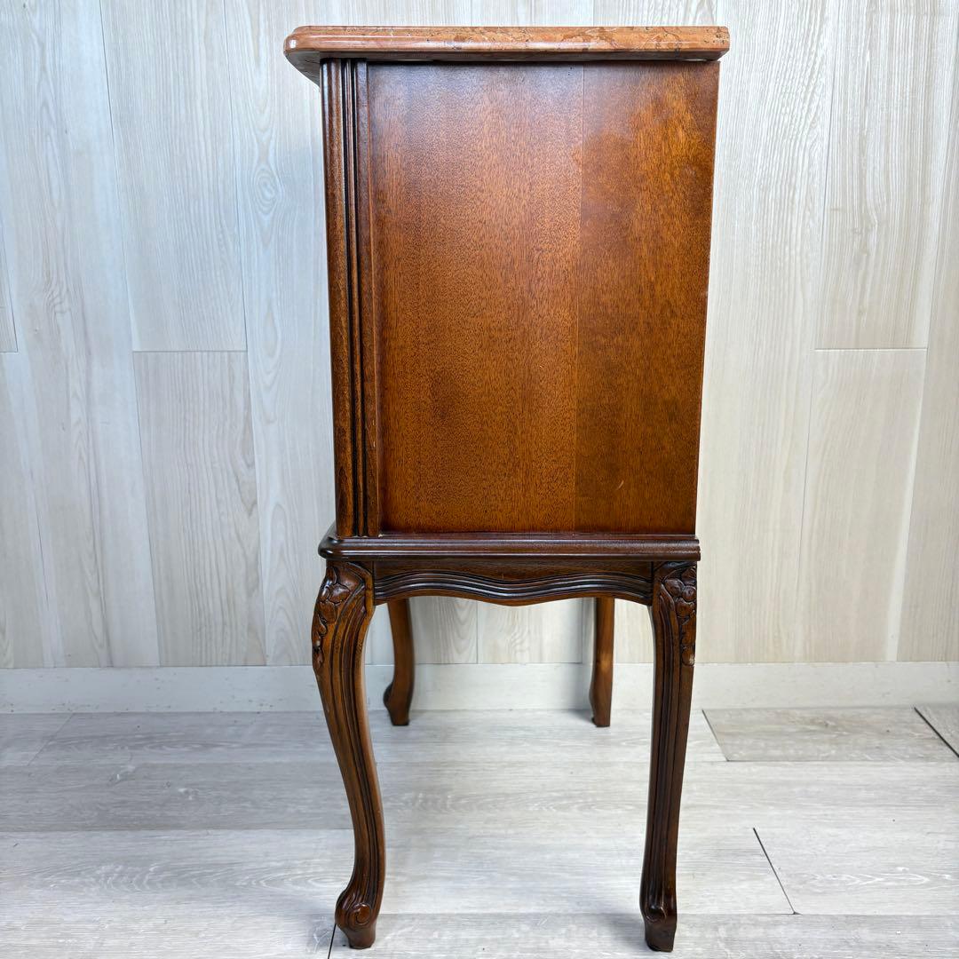 【イタリア製】クラウディオ 猫脚 3段チェスト 大理石 天板 アンティーク