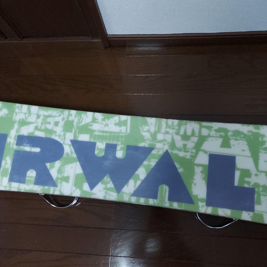 AIRWALK スノーボード 青と緑のデザイン155cm