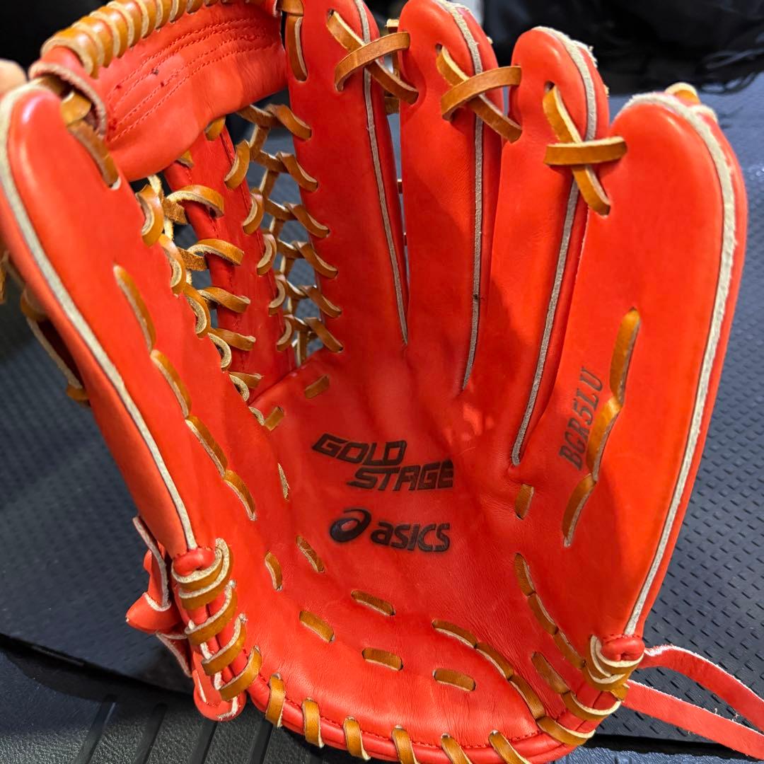 ASICS GOLDSTAGE グローブ BGR5LU 軟式 外野用