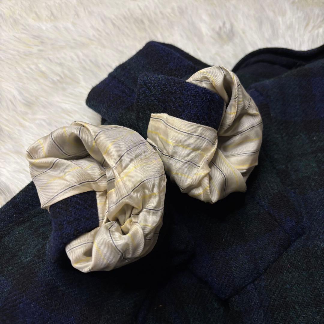 BEAMS + ハリスツイード テーラードジャケット ブラックウォッチ シングル