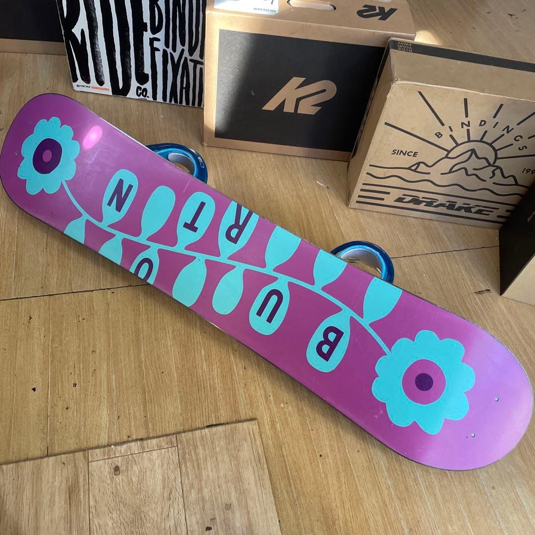 BURTON　キッズスノーボードセット　110cm　バートン　バイン付セット