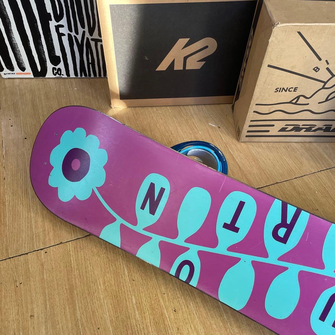 BURTON　キッズスノーボードセット　110cm　バートン　バイン付セット