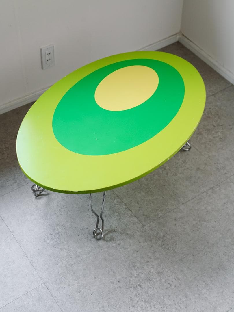 80's ポストモダン ヴィンテージテーブル レトロポップ スペースエイジ