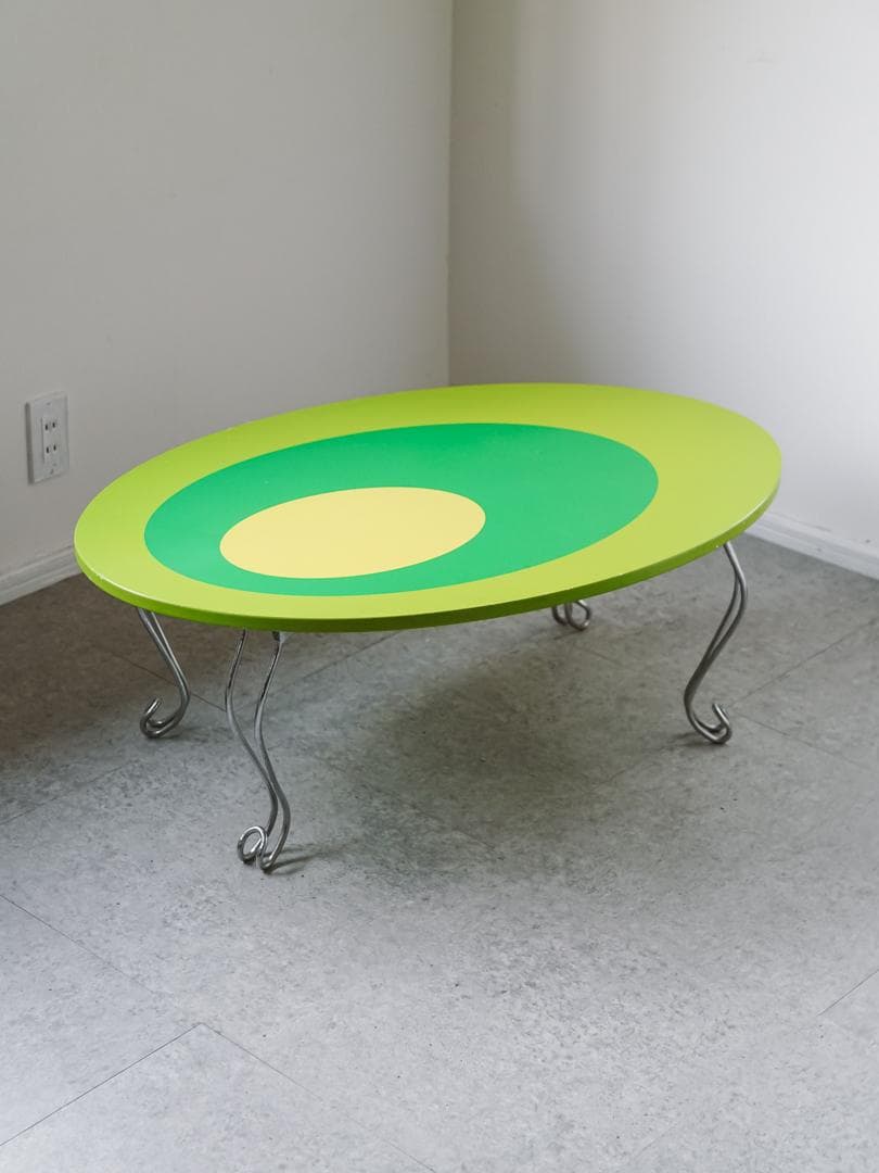 80's ポストモダン ヴィンテージテーブル レトロポップ スペースエイジ