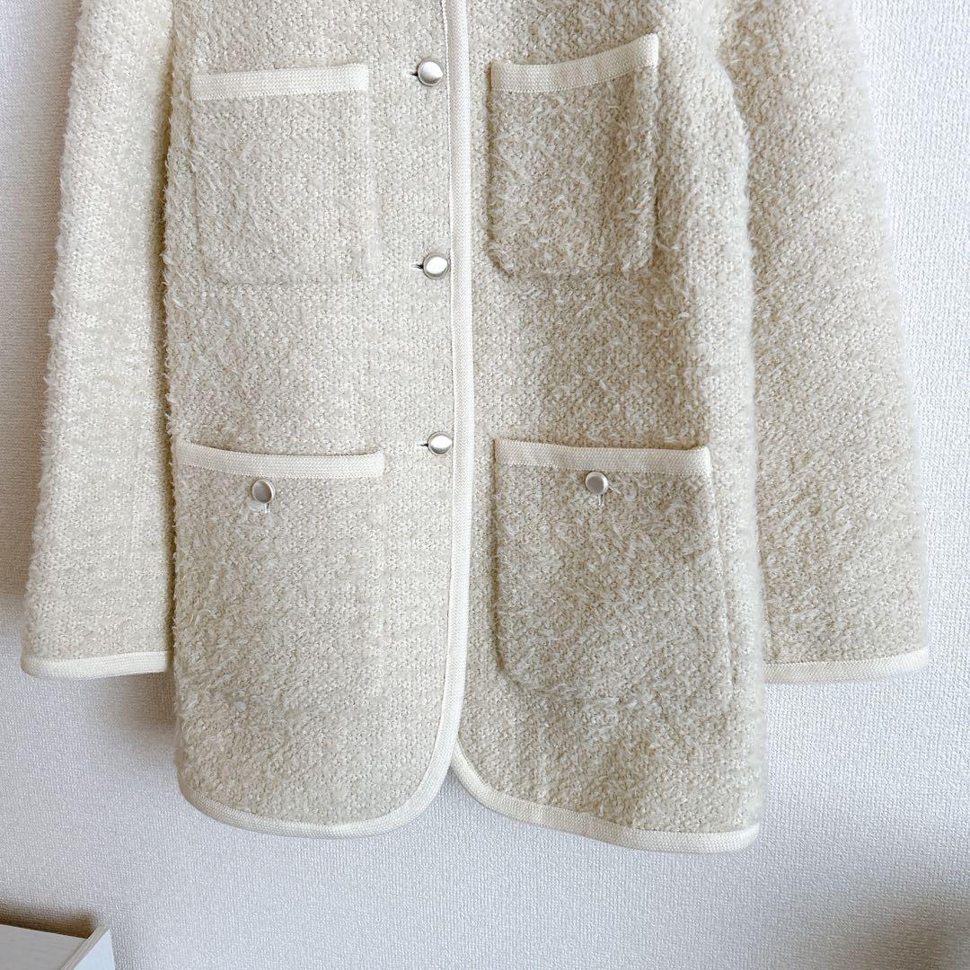 Demi-Luxe BEAMS カラミツイード トリミング コート