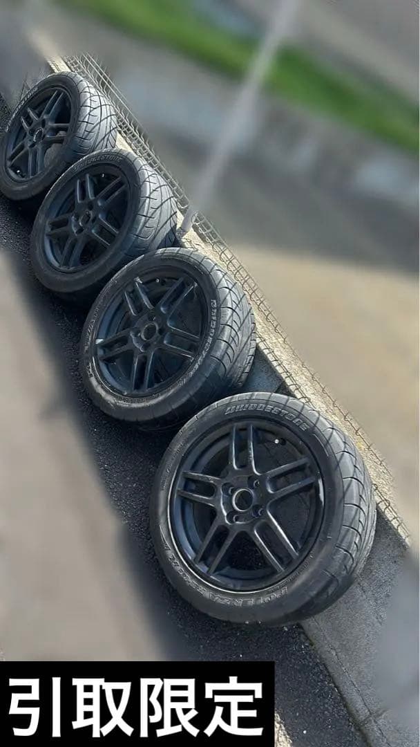 【引取限定】15インチ 6j+50 マーチ12SR純正ホイール