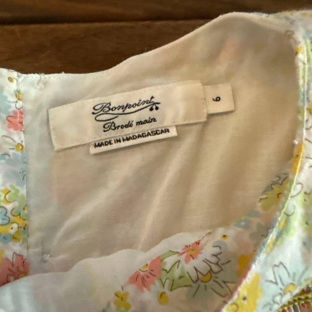 ボンポワン　ドレス　スモッキングワンピース　6y