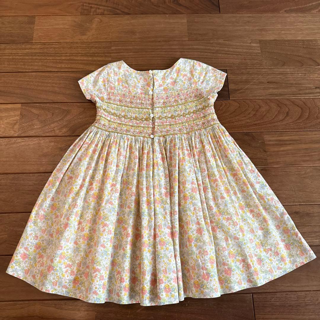 ボンポワン　ドレス　スモッキングワンピース　6y