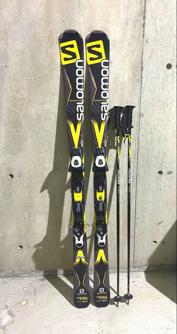 SALOMON XDRIVE 7.5 154cm＋ストック115cmセット