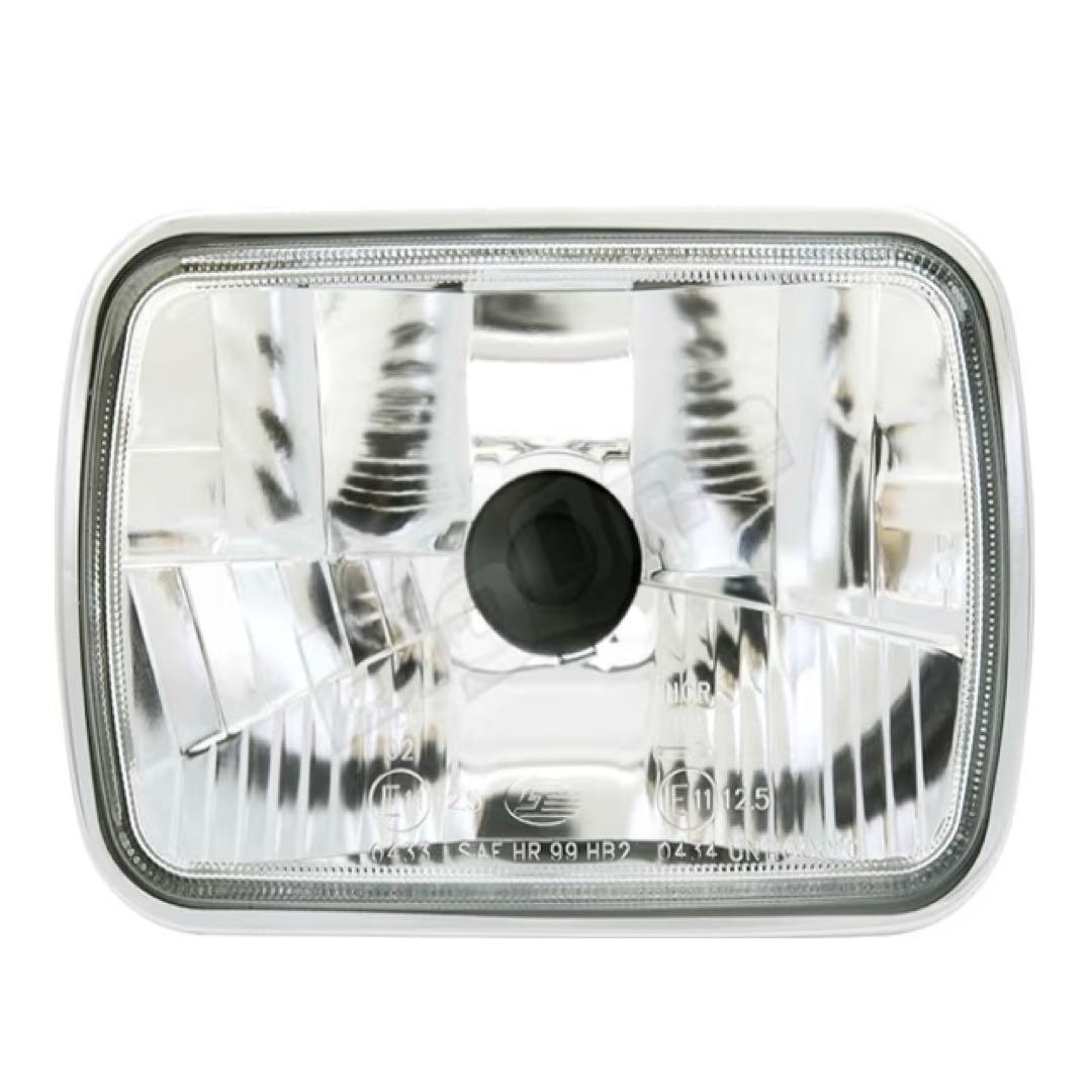 BigOne 4輪車用 ヘッドライト ガラス製LED対応 角型　2個セット