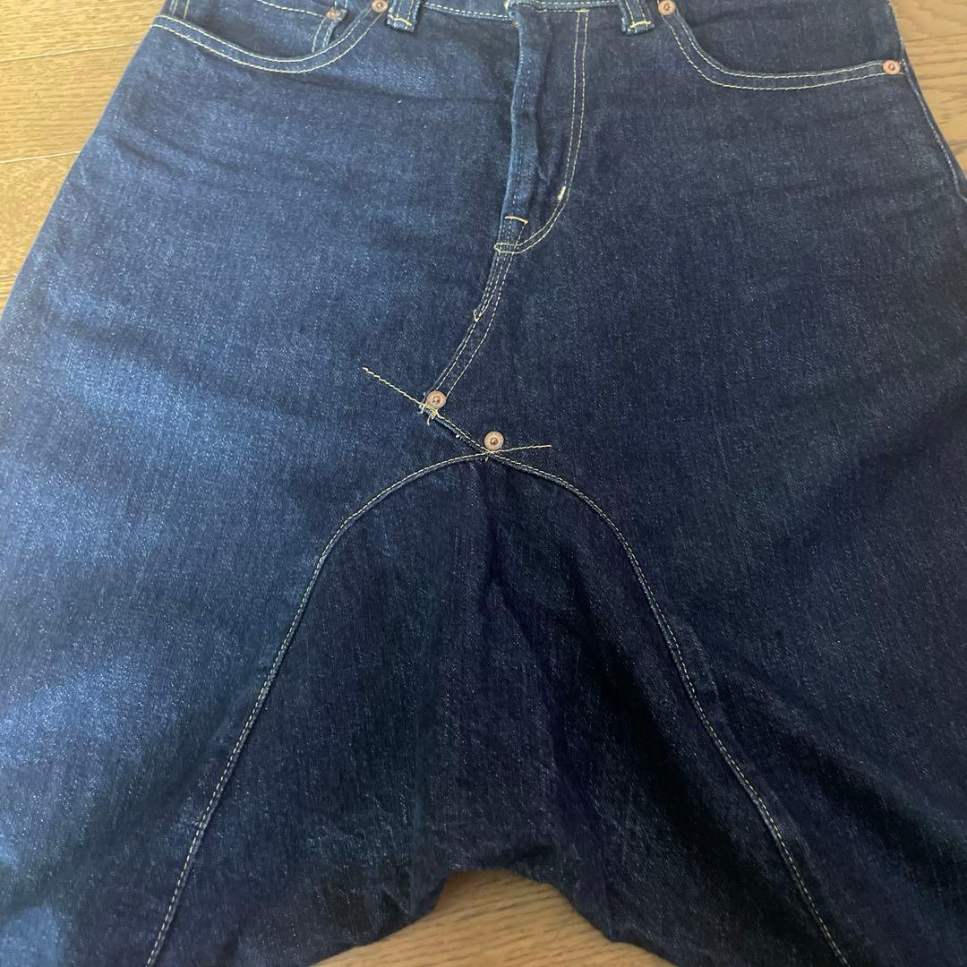 【名作】GANRYU コムデギャルソン　デニム　サルエルパンツ