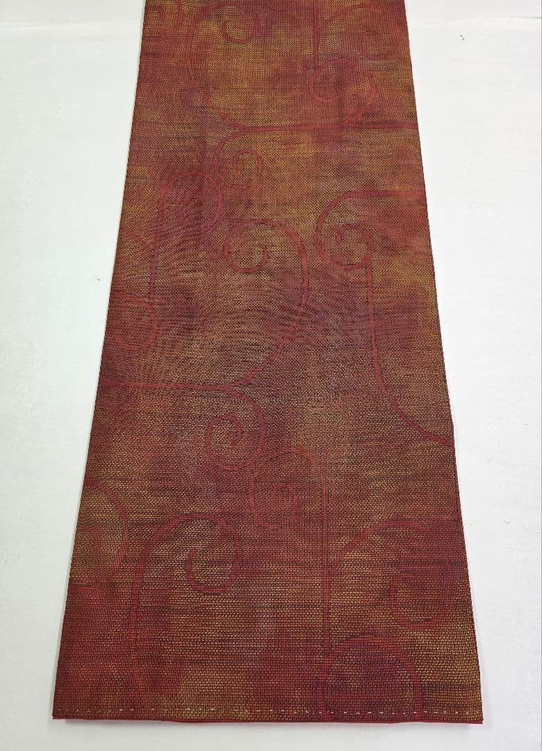 【七代目 都喜ヱ門】【手絣】未使用品 藤絹織物 大島紬 一元式 証紙 躾付き