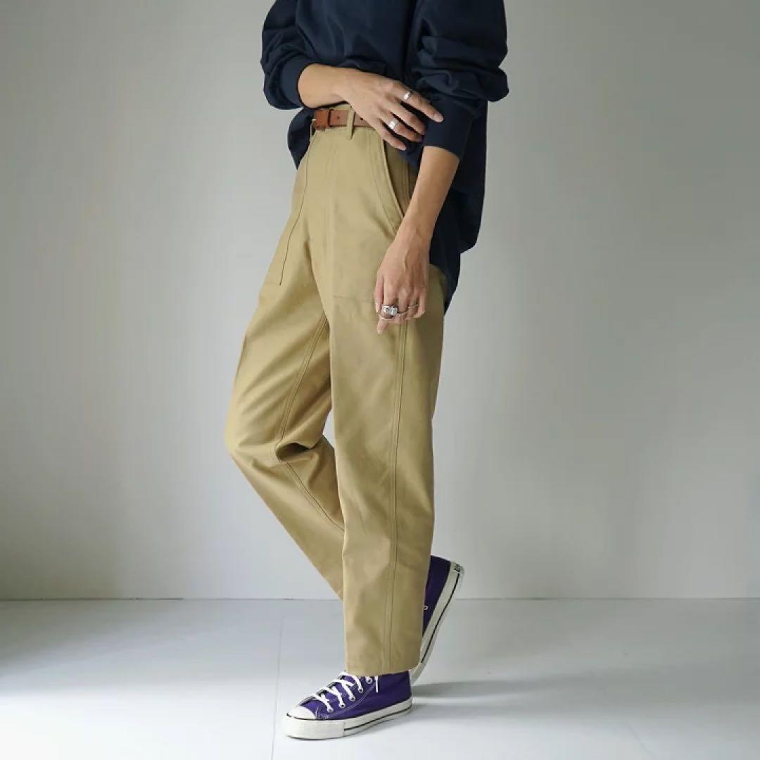 THE　SHINZONEシンゾーン　ベイカーパンツ　コットン　ベージュ　34