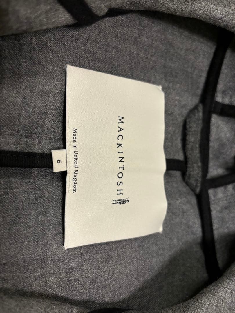 MACKINTOSH ポンチョコート グレー ウール size6