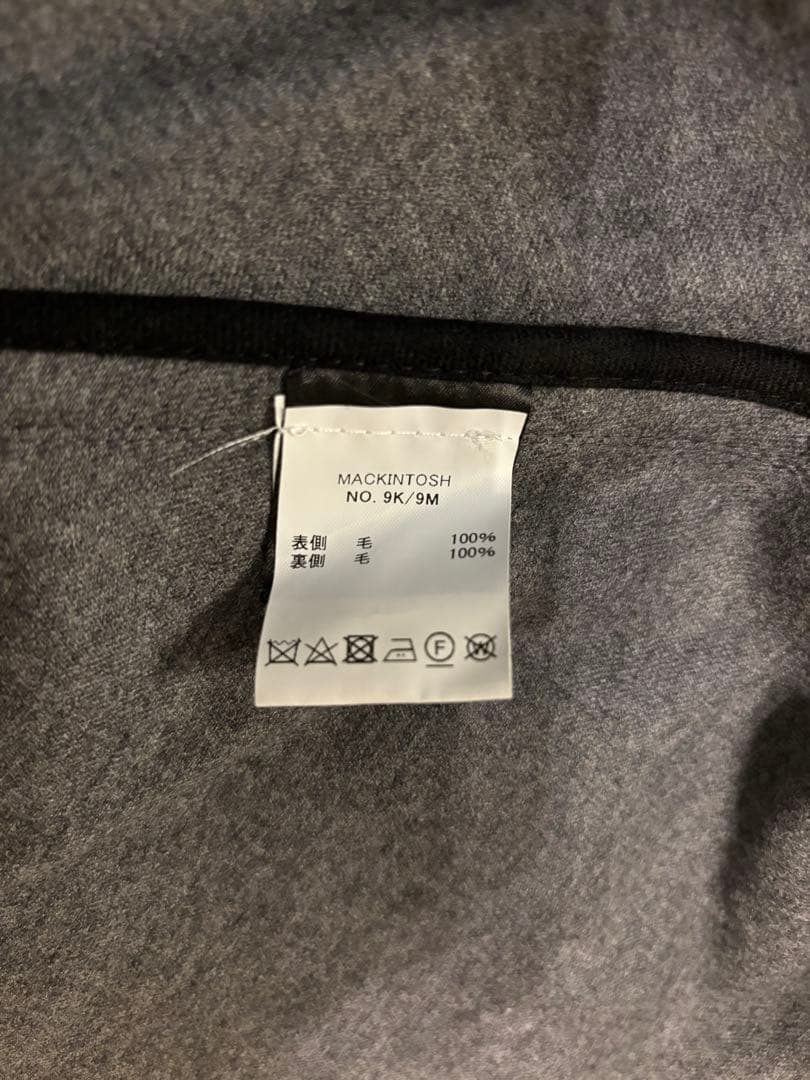 MACKINTOSH ポンチョコート グレー ウール size6
