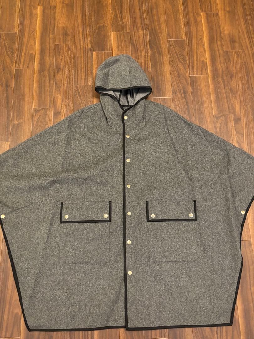MACKINTOSH ポンチョコート グレー ウール size6