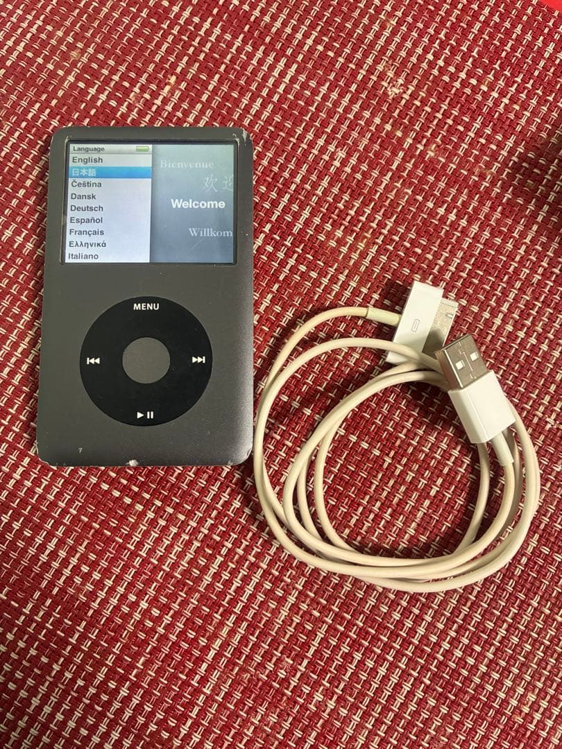 iPod classic 第6世代（160GB）　ケーブル付き