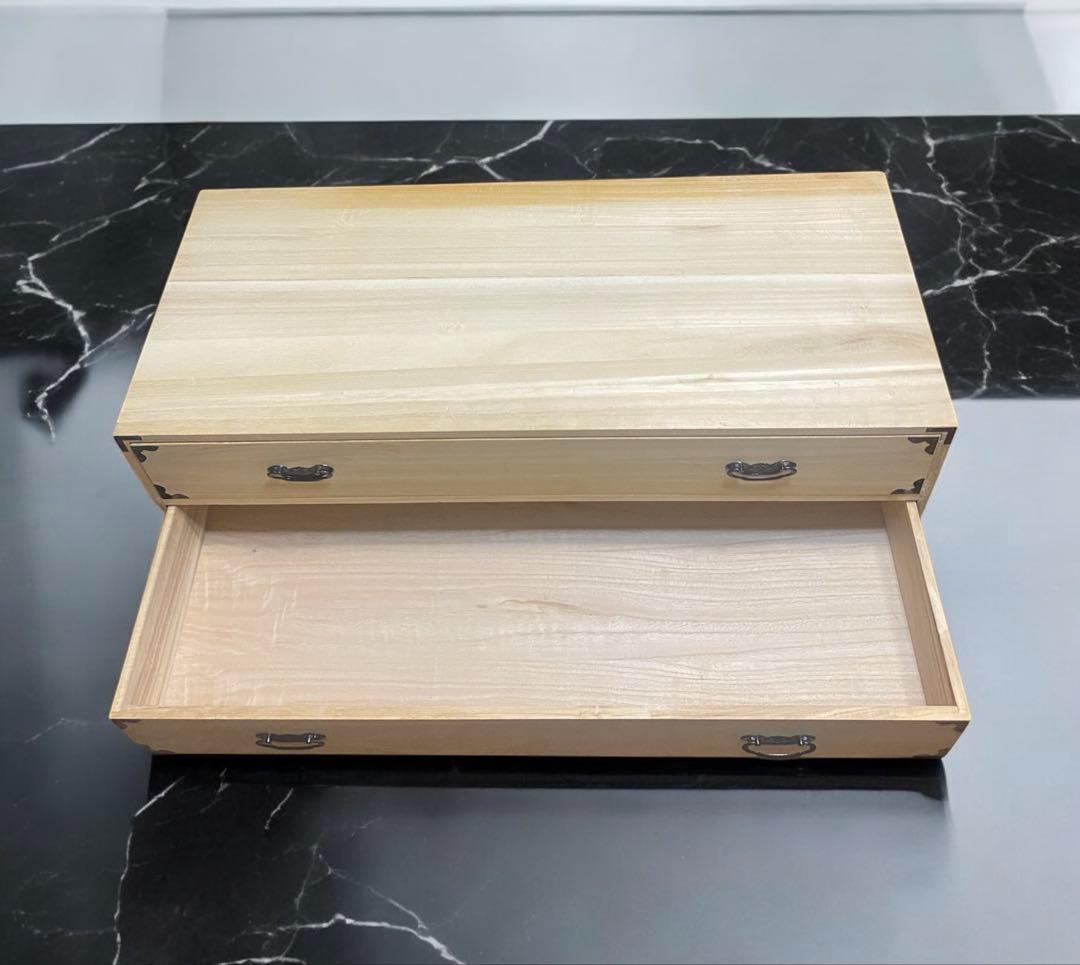 桐箪笥　桐だんす　着物たんす　和箪笥　三段　和モダン　ヴィンテージ