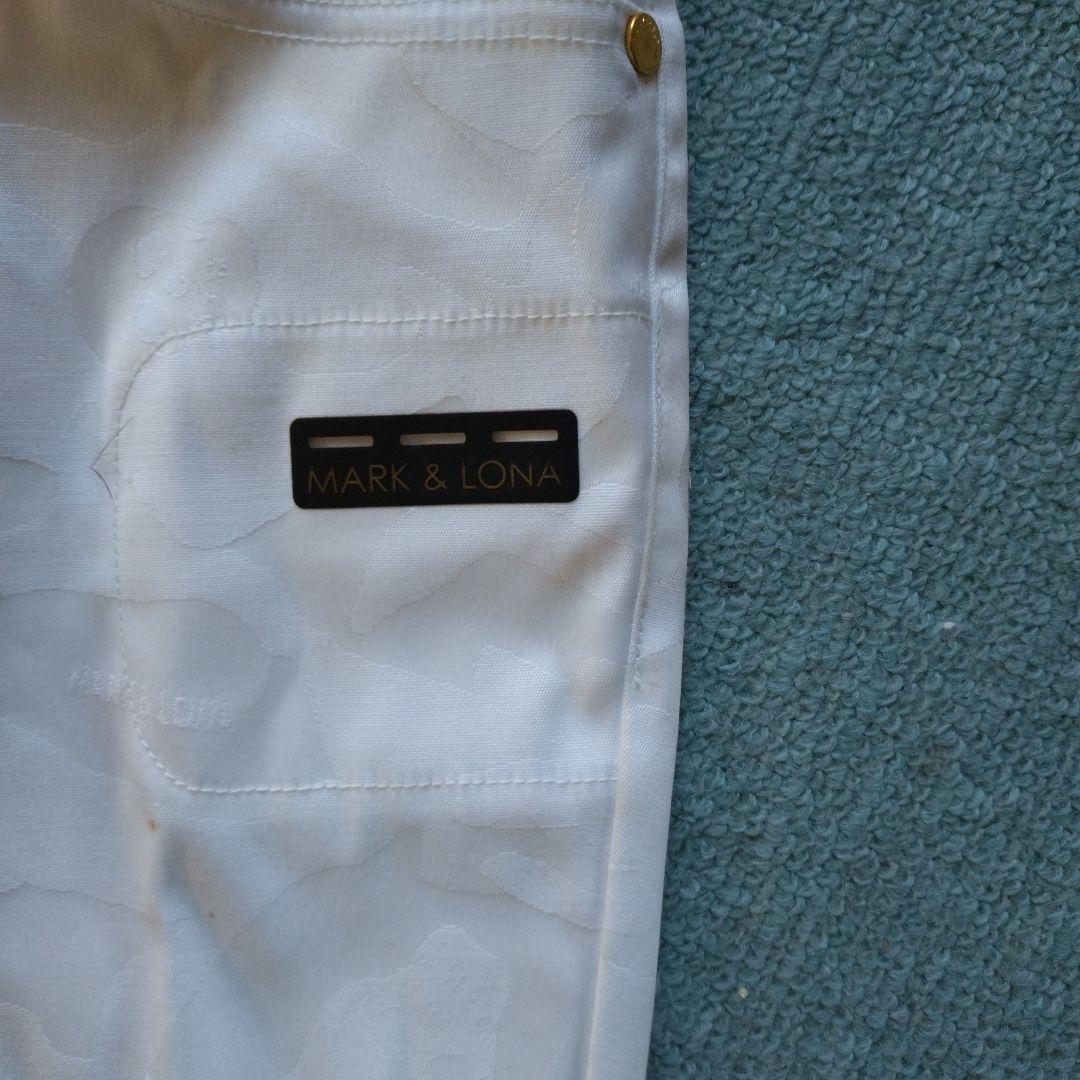 MARK & L. ホワイトパンツ スカル刺繍