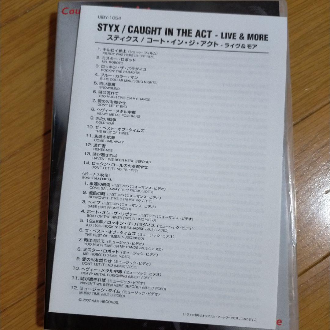 DVD スティクス/コート・イン・ジ・アクト-ライヴ&モア