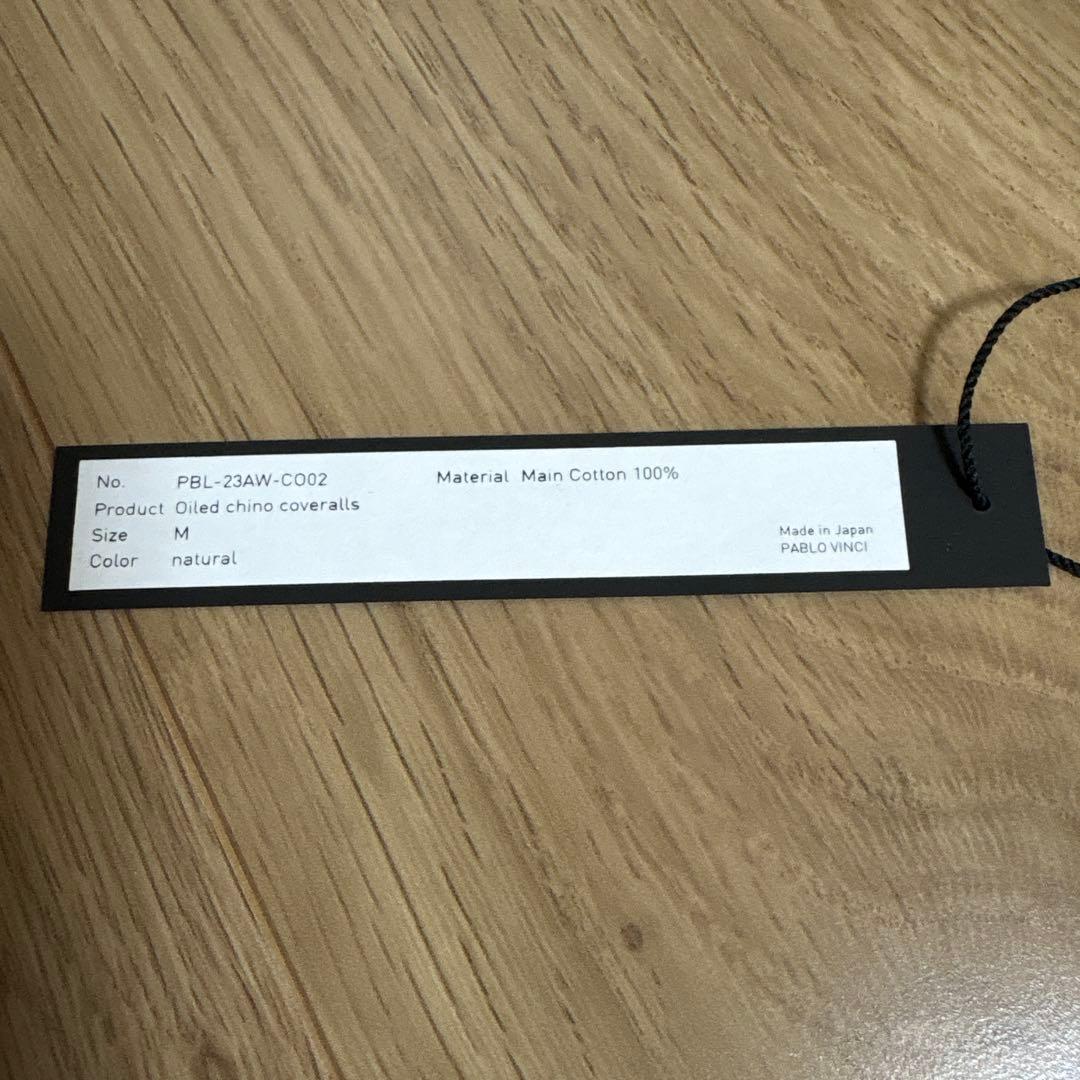 PABLO VINCI OiledchinoCoveralls ナチュラルM