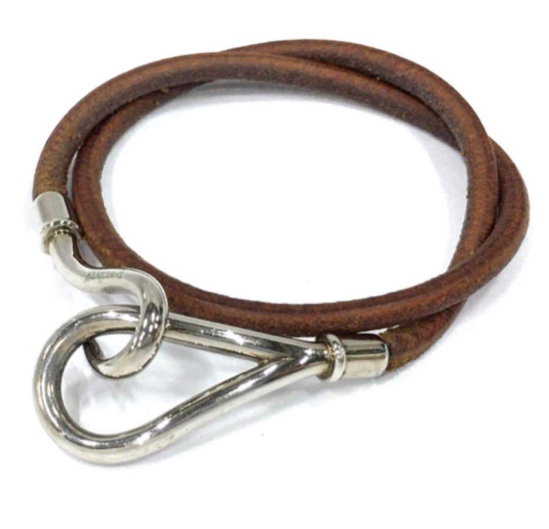 HERMES エルメス ジャンボブレス レザー ブレスレット チョーカー