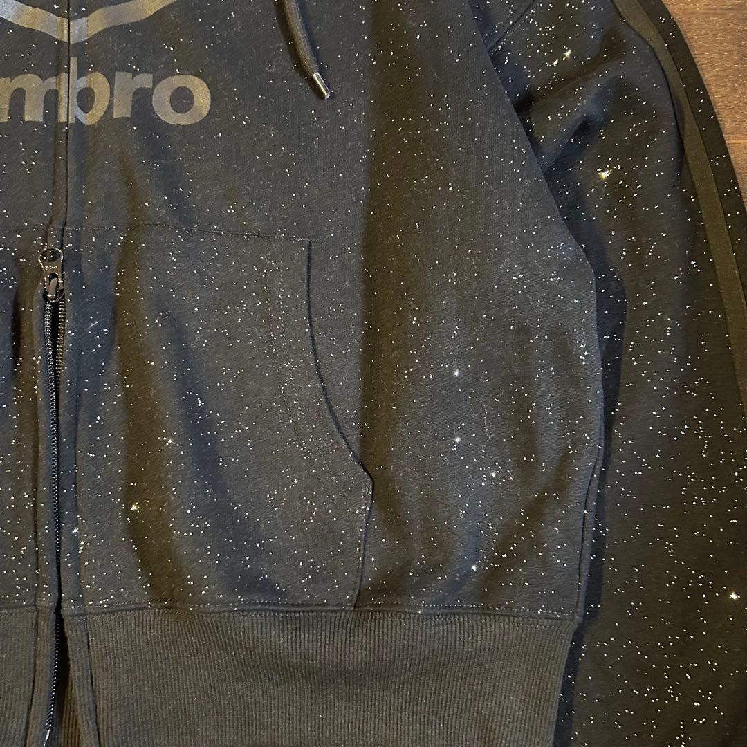 UMBRO×Casselini ライトストーン センターロゴ ダブルジップ