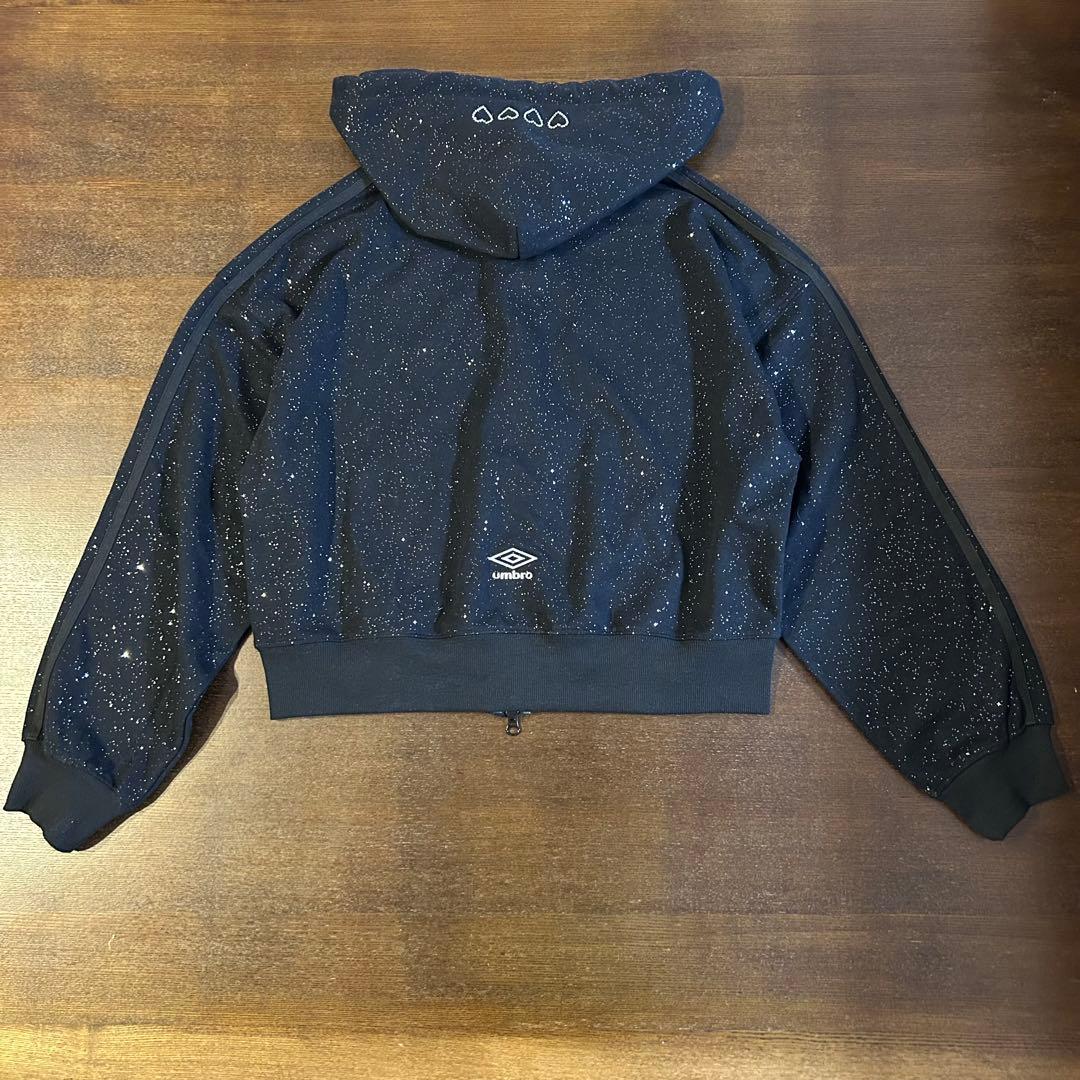 UMBRO×Casselini ライトストーン センターロゴ ダブルジップ