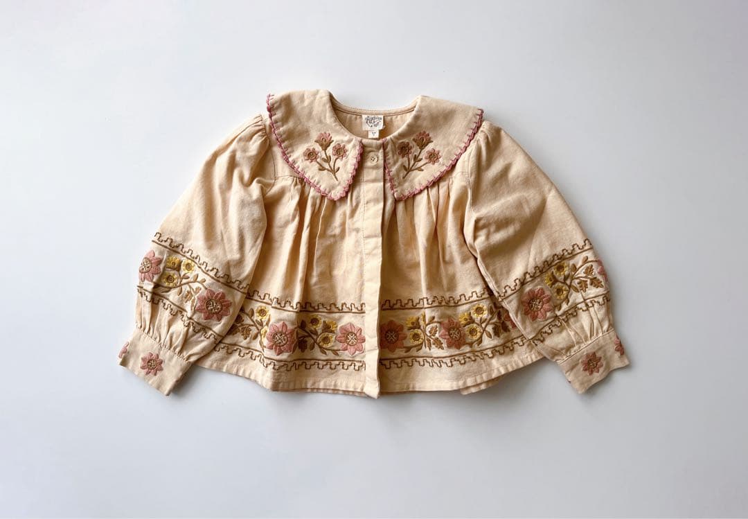 【美品】Apolina Embroidered Blouse 3-5y